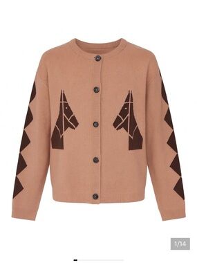 NWT Sioni Equestrian Cardigan Size XL